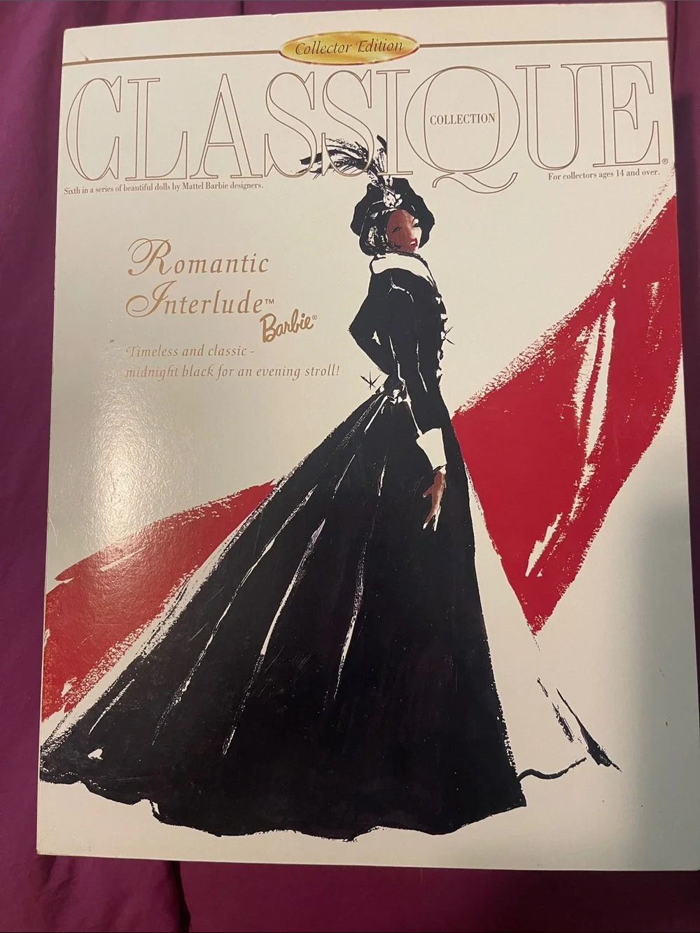 Barbie Black and White Collector Doll in Elegant Gown